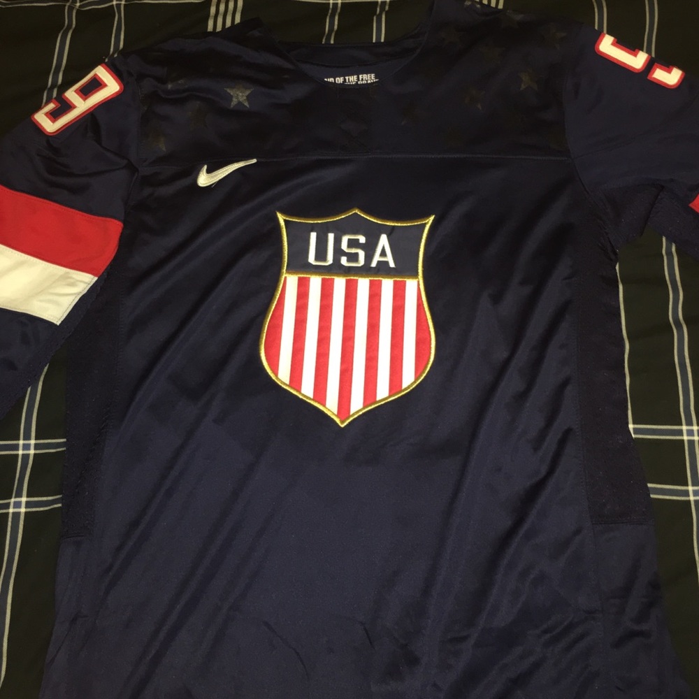 Zach Parise Team USA Hockey Jersey